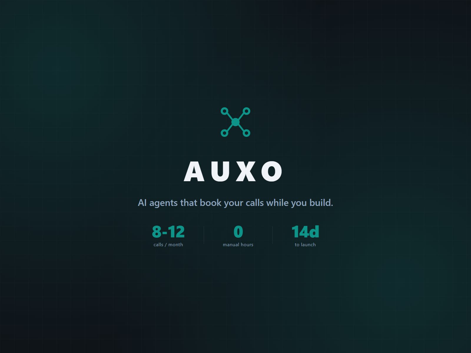 Auxo demo: AI agent finds a lead, writes a personalized email, gets a reply, books a call